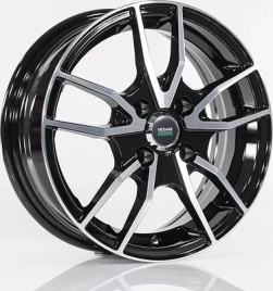 Диск литой 16x6.5 5x108 ET33 D60.1 Megami MGM-20FF BKF