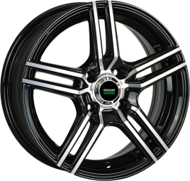 Диск литой 14x5.5 4x100 ET43 D67.1 Megami MGM-1 BKF