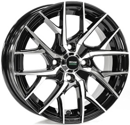Диск литой 14x5.5 4x98 ET35 D58.6 Megami MGM-12 BKF