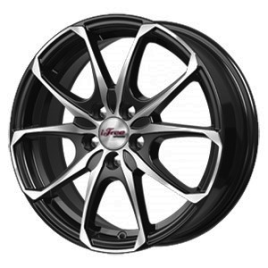 Диск литой 16x6 5x114.3 ET45 D67.1 IFREE Такеши Блэк Джек