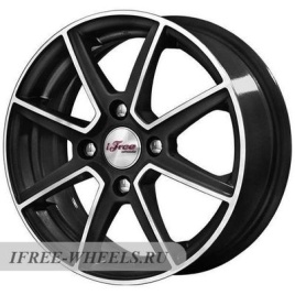 Диск литой 14x5.5 4x108 ET24 D65.1 IFREE Майами  Блэк джек