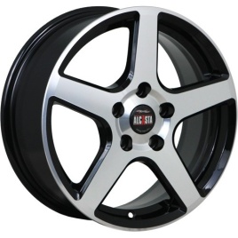 Диск литой 15x6 4x100 ET46 D54.1 ALCASTA  M62 BKF