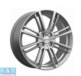 Диск литой 17x7 4x100 ET43 D60,1 K&K КС903 Эрфурт-оригинал Дарк платинум