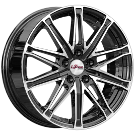 Диск литой 17x6.5 5x114.3 ET37 66.6 IFREE Виар Блэк Джек