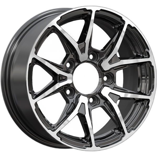Диск литой 16x6.5 5x139.7 ET40 D98.2 IFREE Нокс (КС1202) блэк джек  фото 1